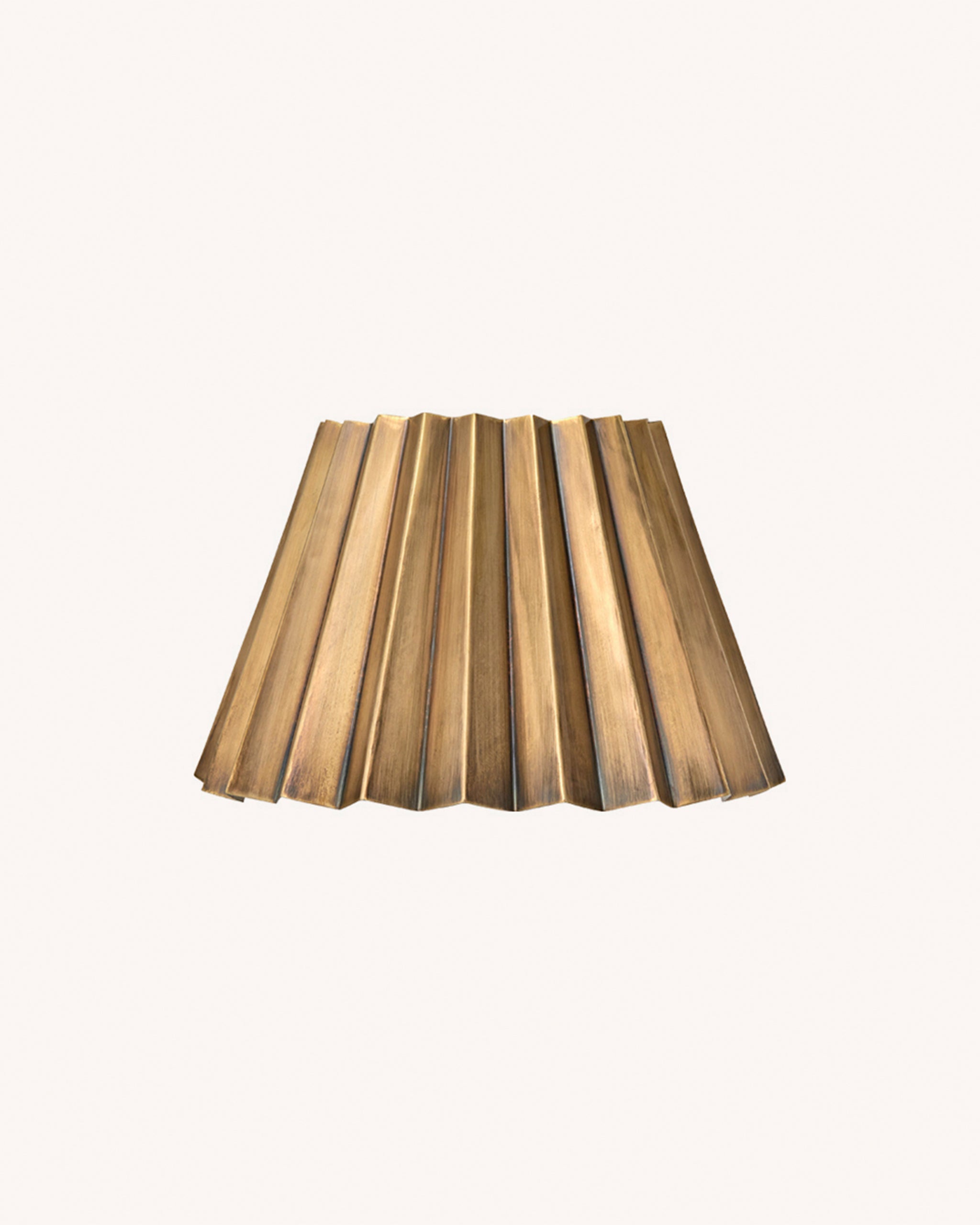 Pleated Lampshade, Brass, Small