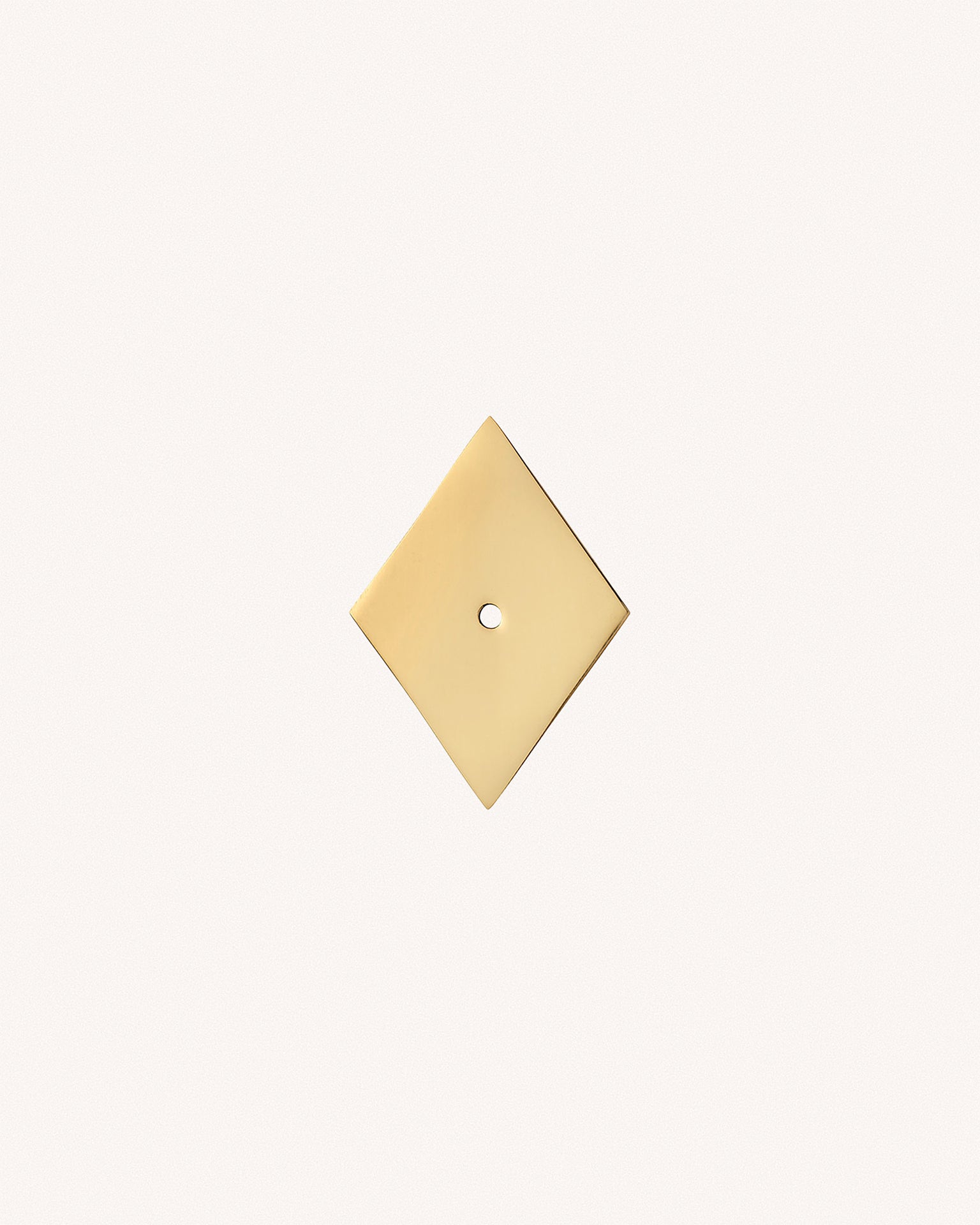 Diamond Backplate, Polished Brass
