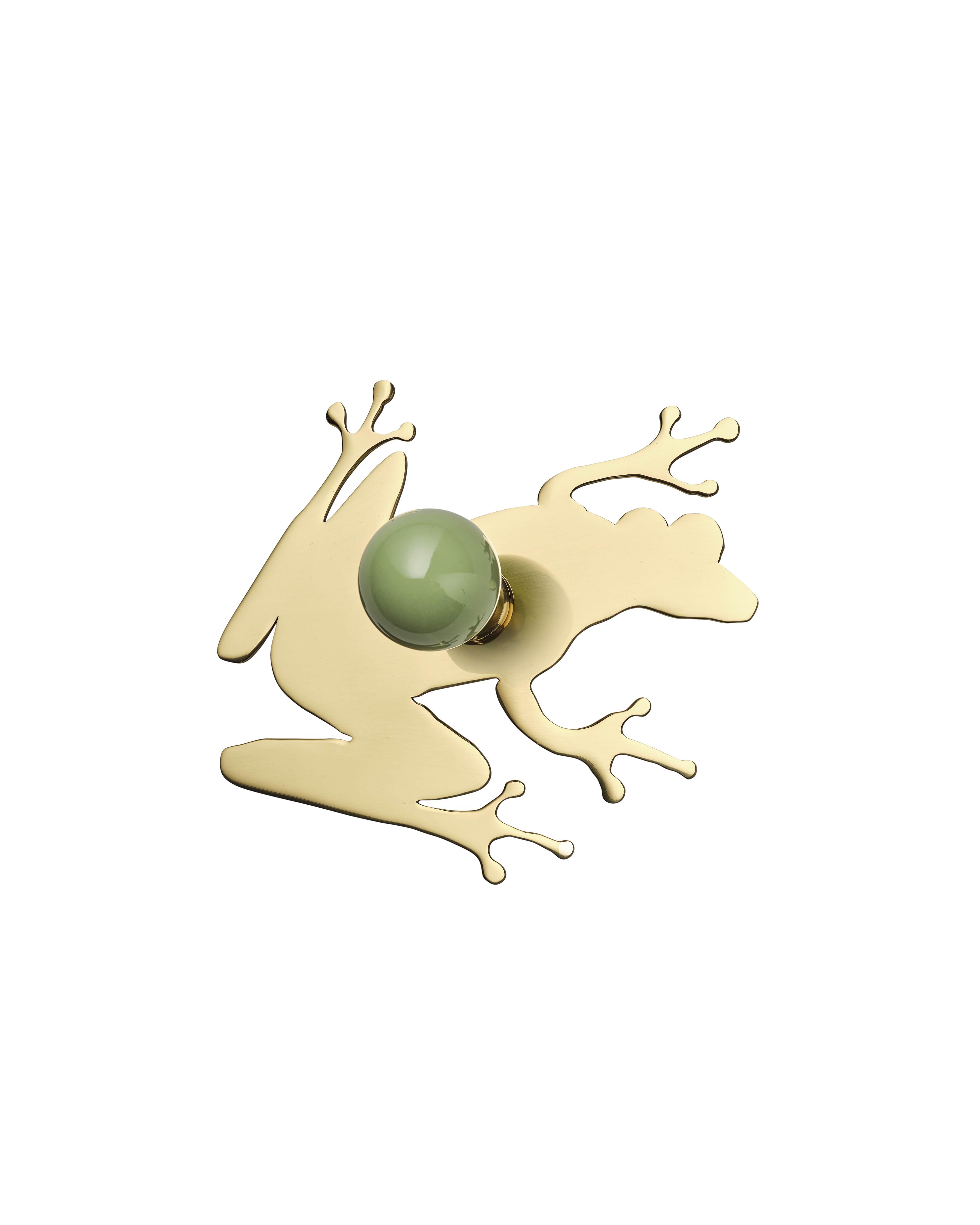 Frog Backplate, Polished Brass