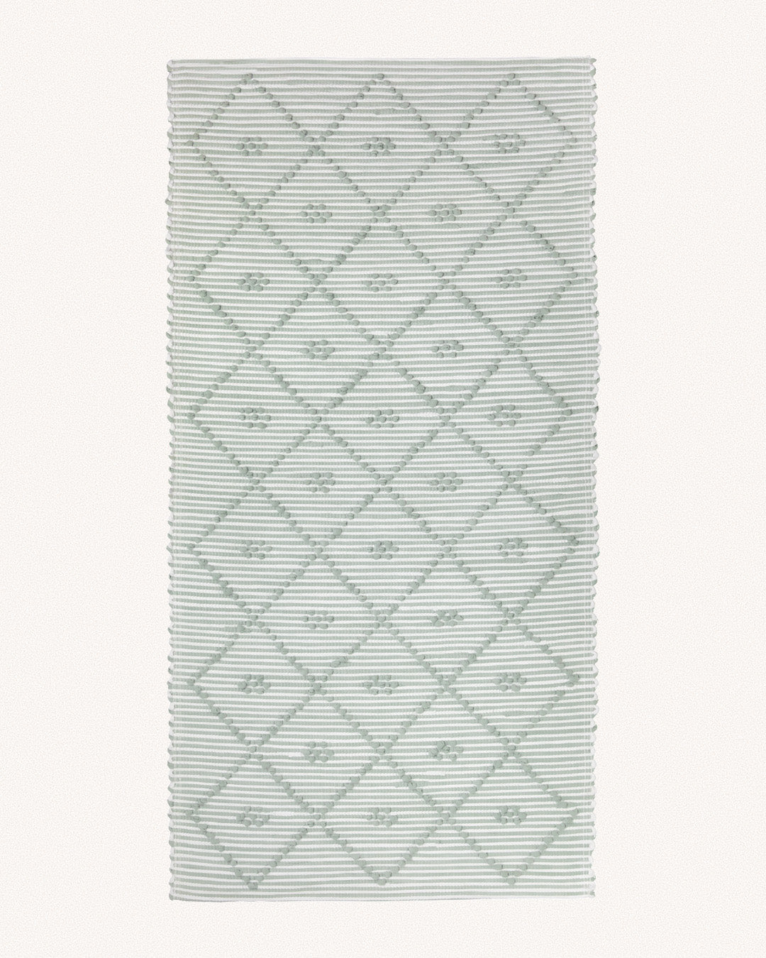 Large Stripe Bathmat, Seafoam