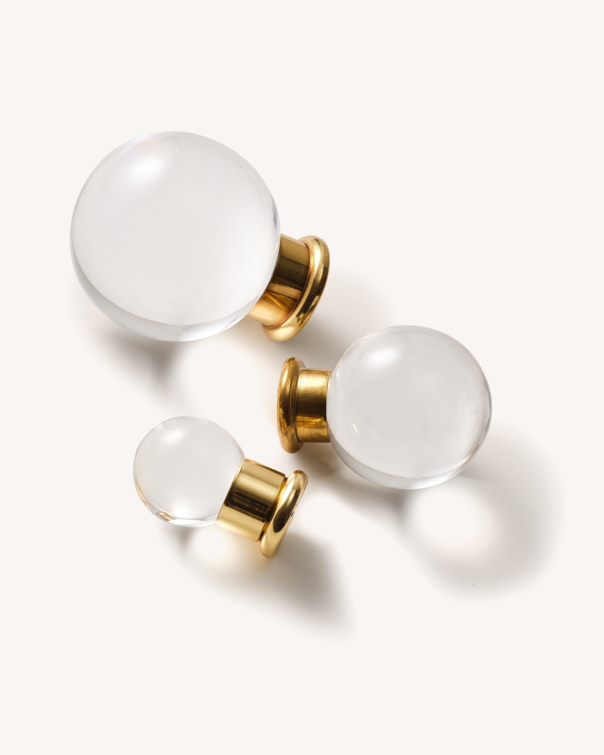 Clear Brass Knob