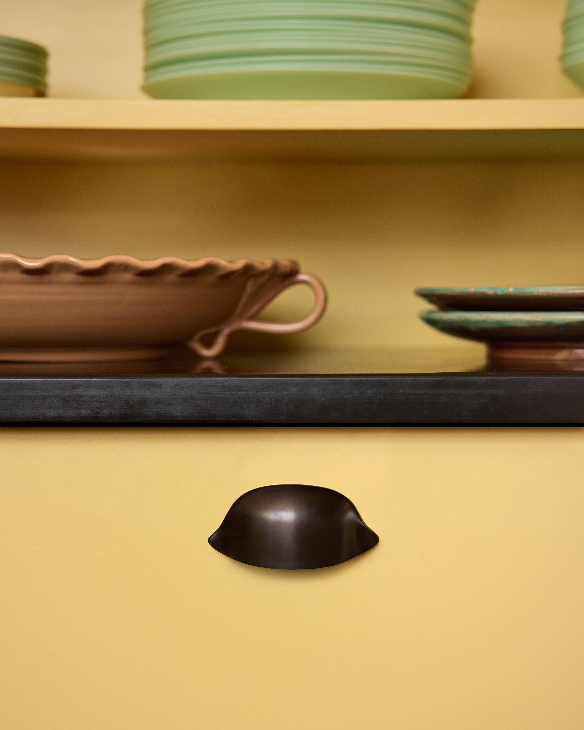 Ray Cup Handle, Blackened Bronze