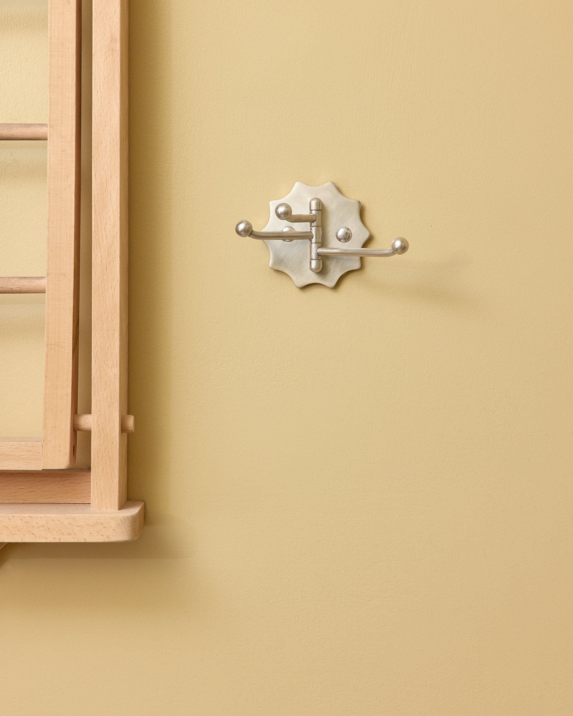Wave Swing Arm Hook, Brushed Nickel
