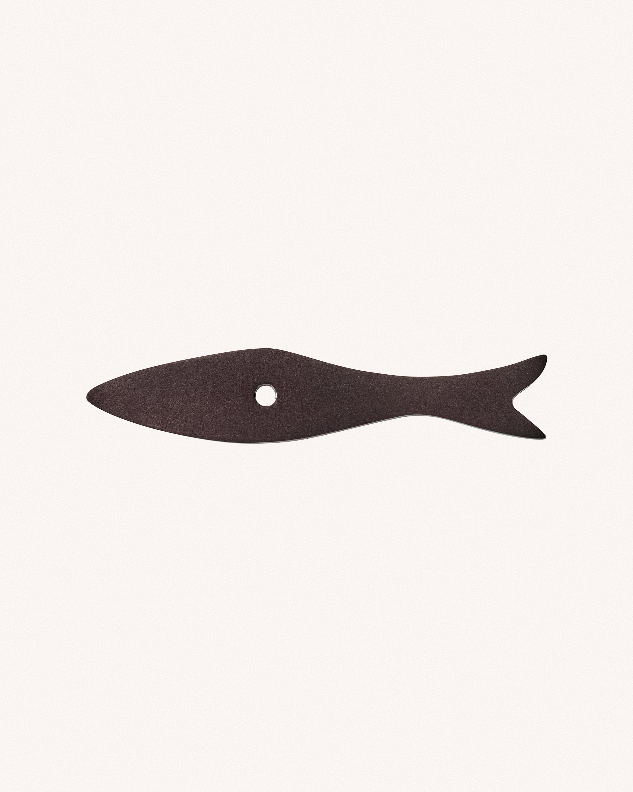 Fish Backplate, Blackened Bronze