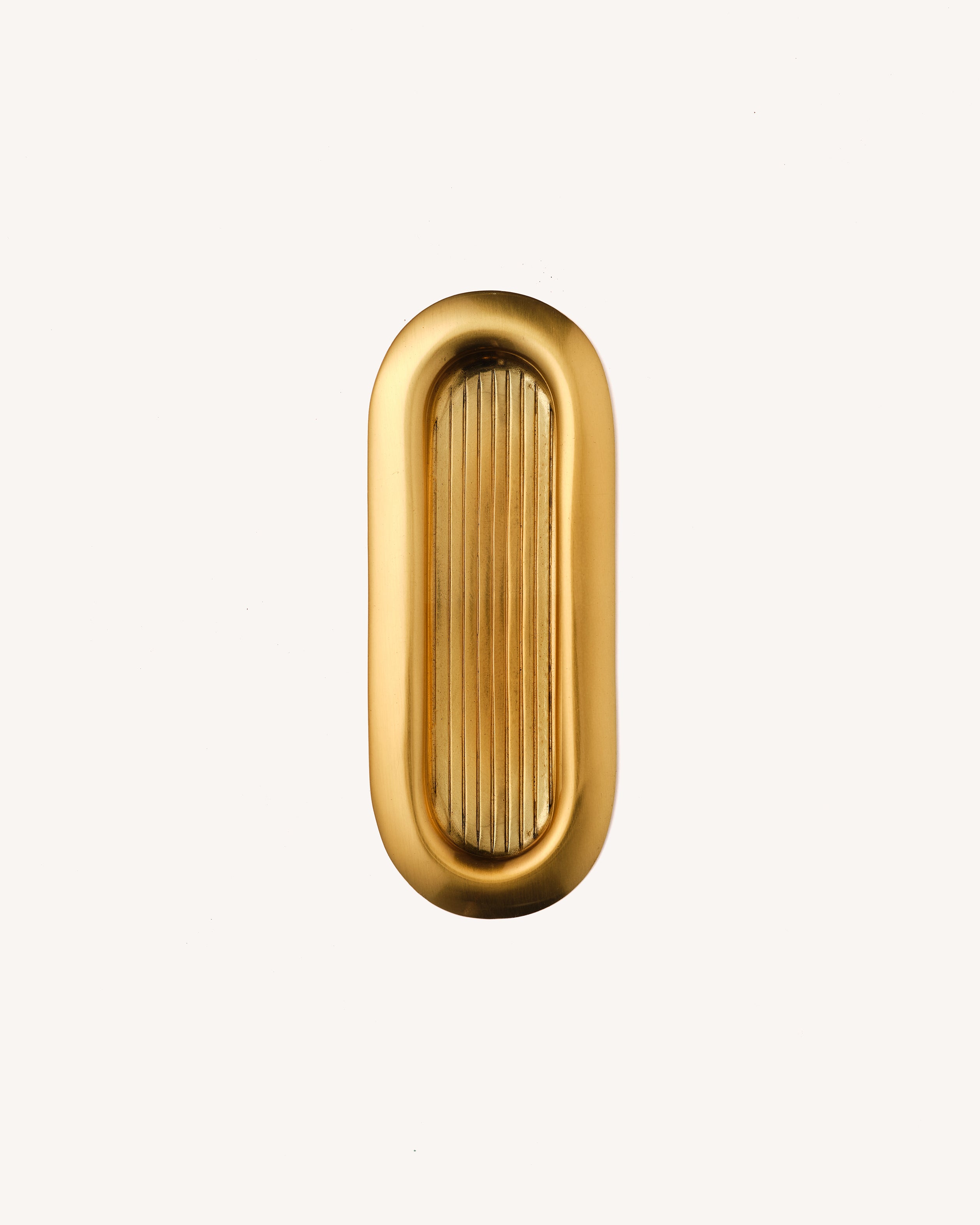Curve Recess Pull, Aged Brass, Large
