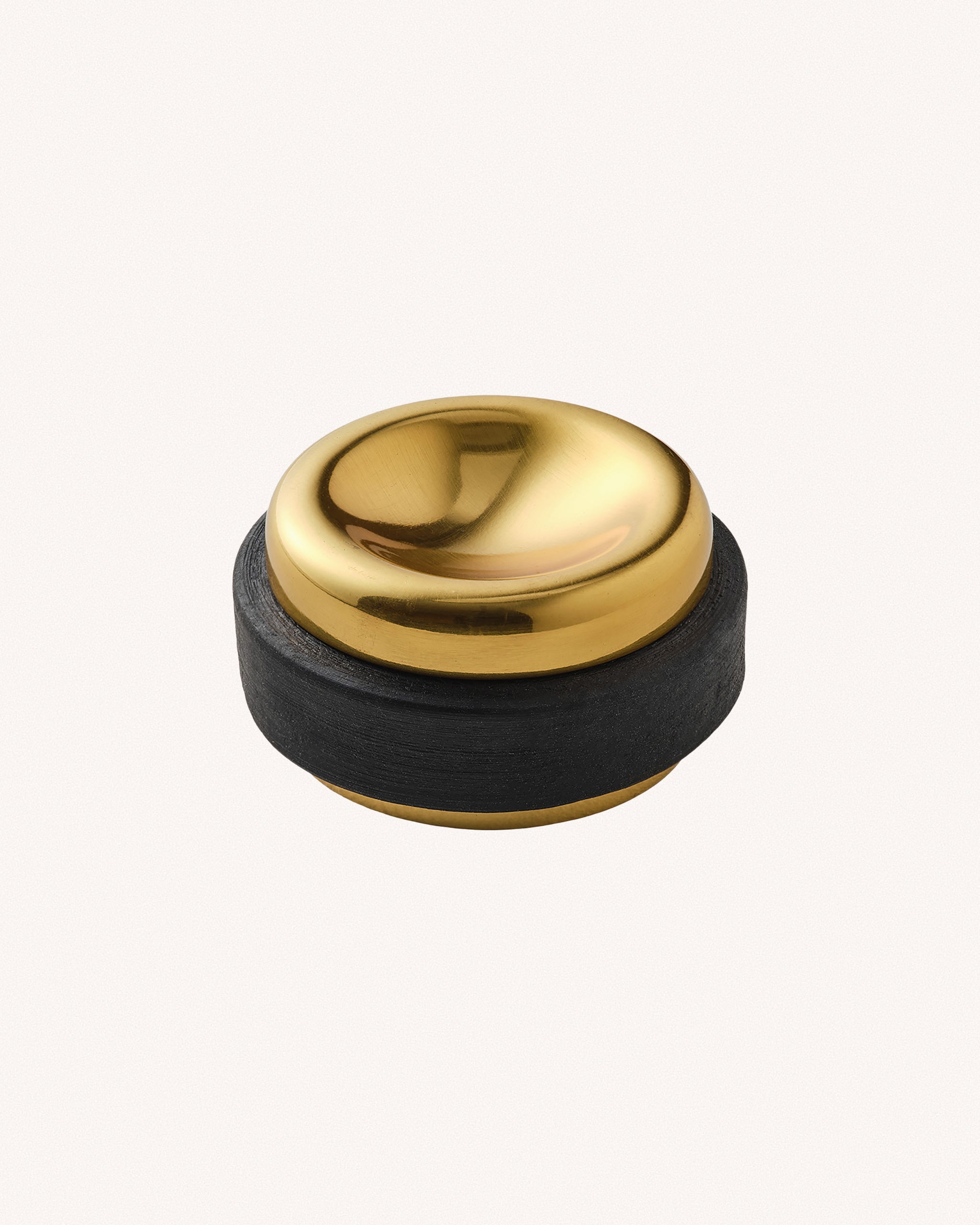 Floor Door Stop, Aged Brass