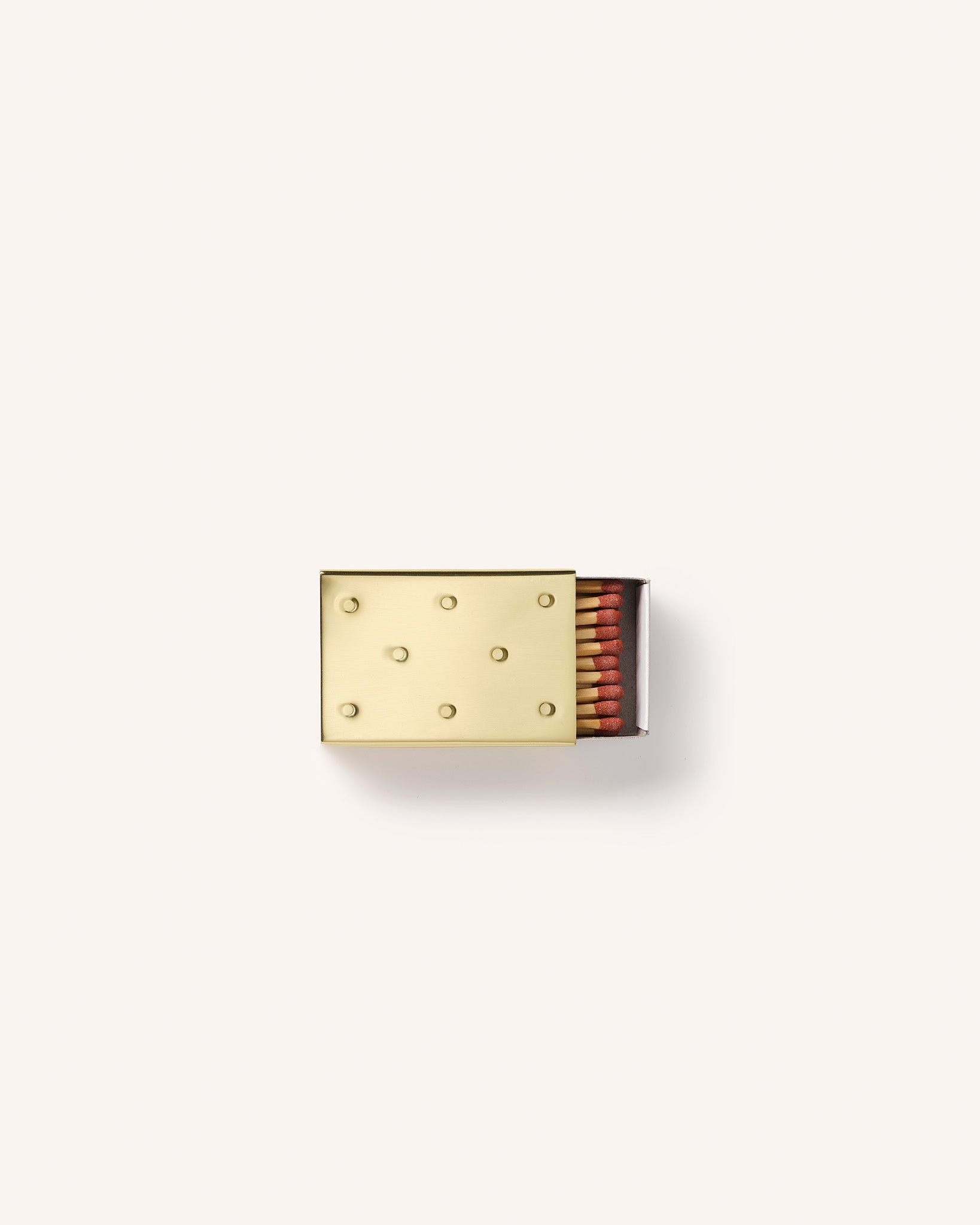 Polka Dot Matchbox Sleeve, Brass, Mini