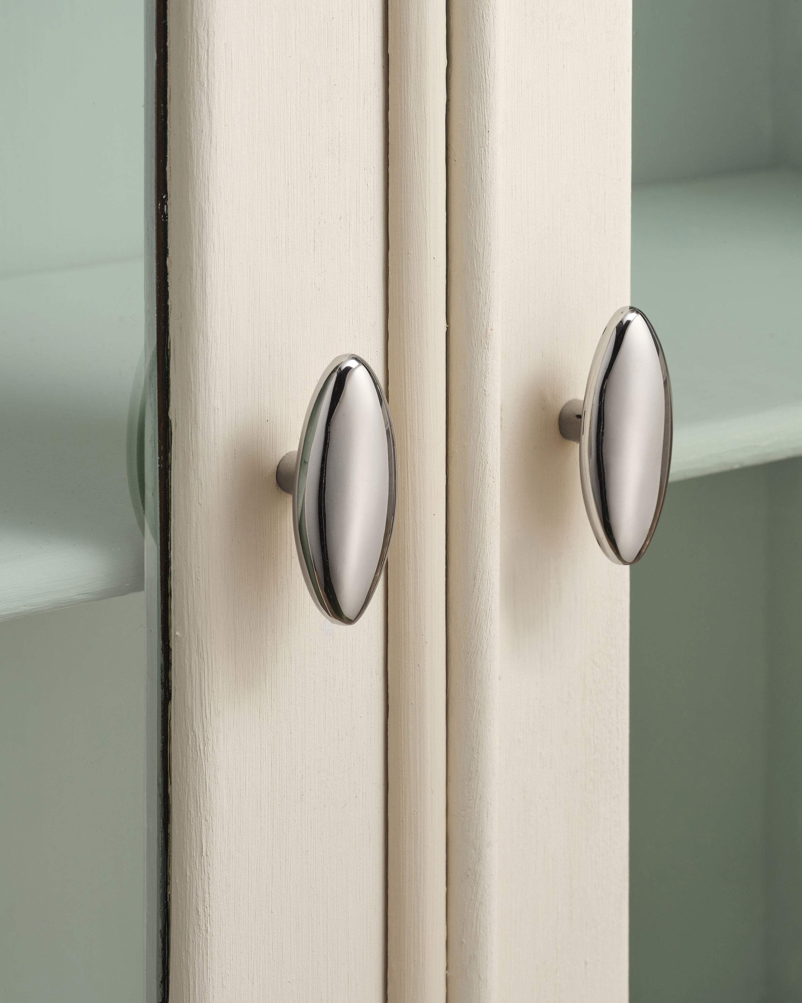 Polished Nickel Oval Knob