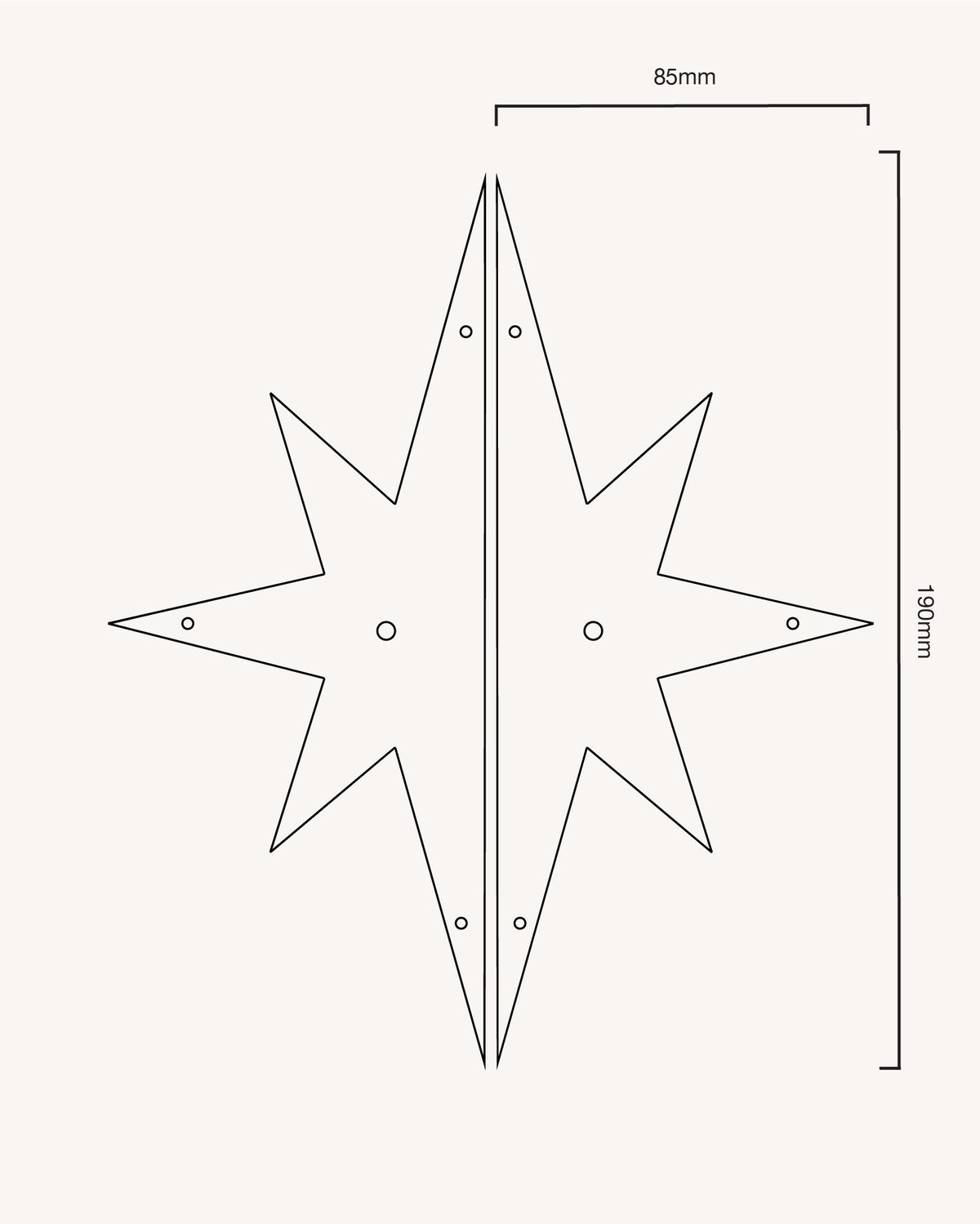 Pair of Star Backplates, Aged Brass