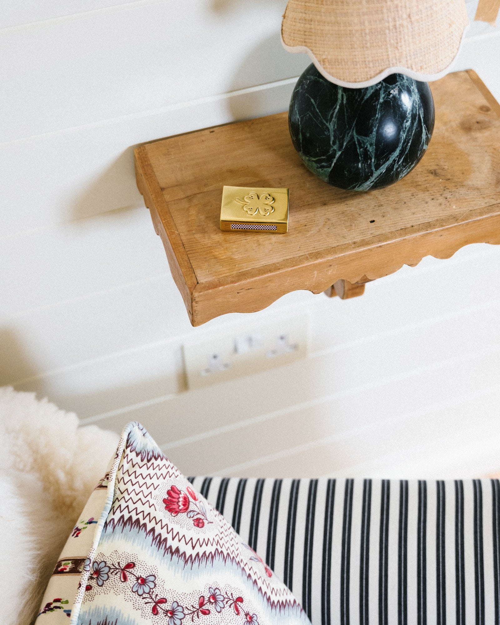 Clover Matchbox Sleeve, Brass, Mini