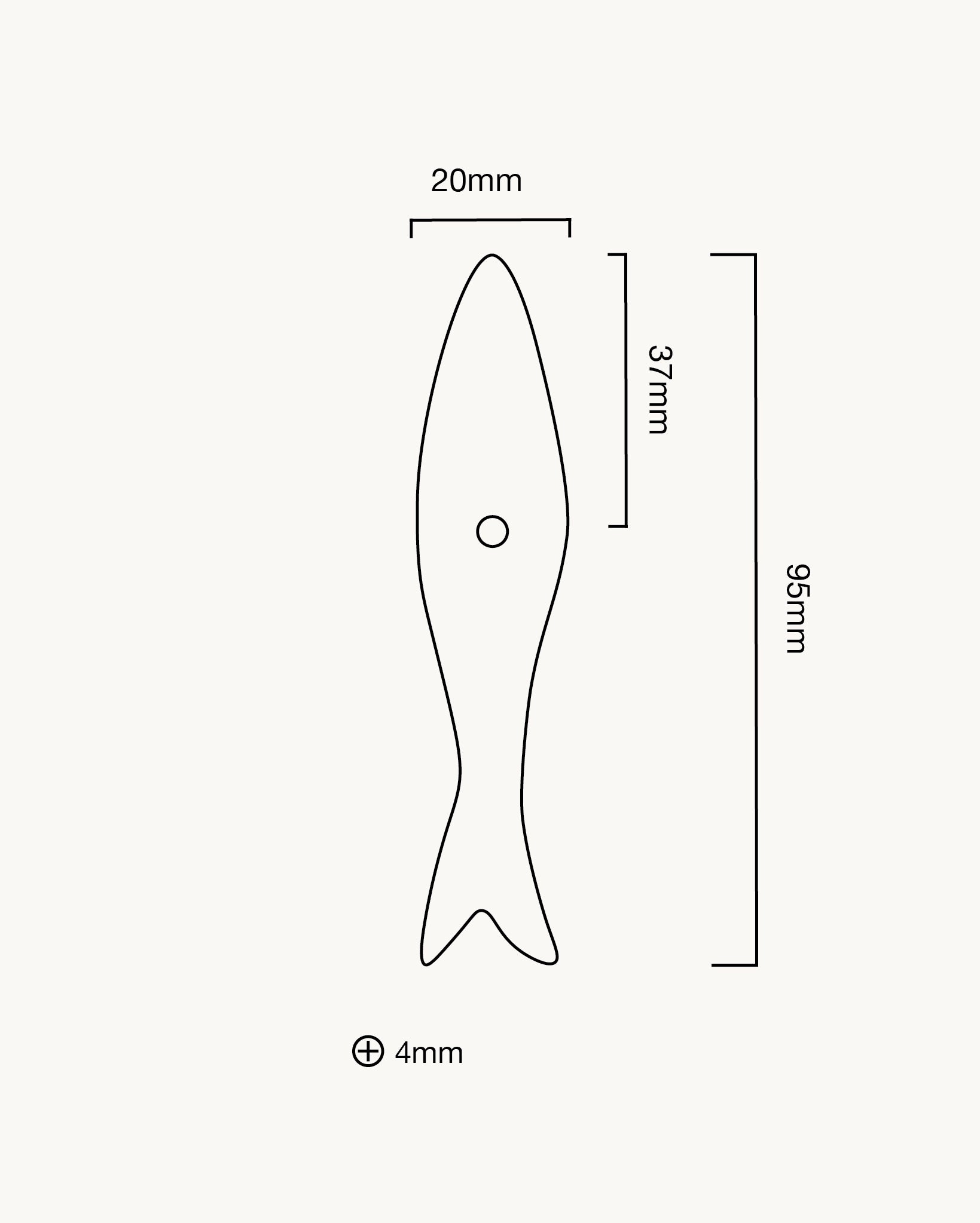 Fish Backplate, Aged Brass