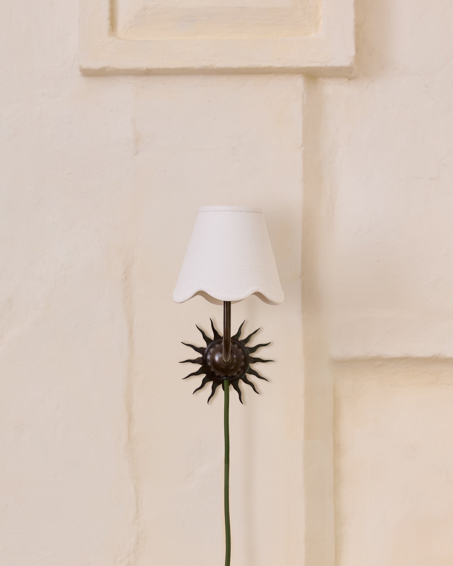 Fabric Scallop Lampshade, Mini