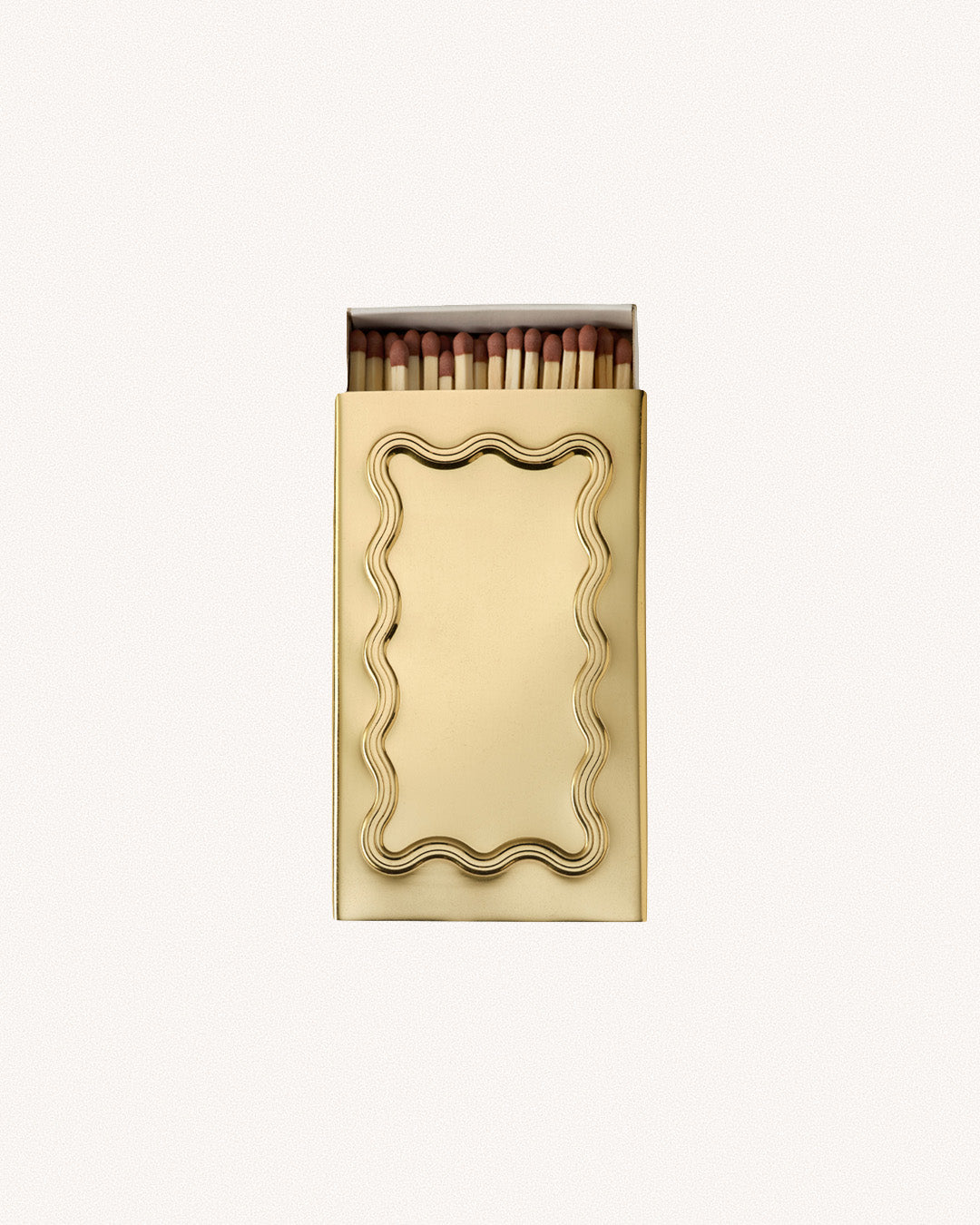 Wave Matchbox Sleeve, Brass, US