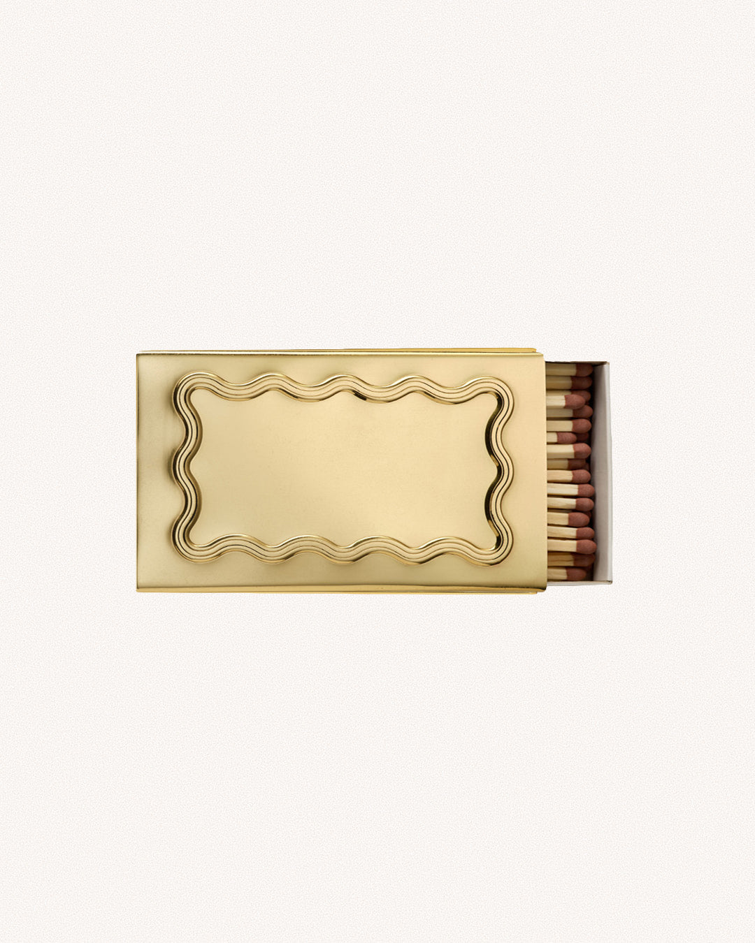 Brass wave matchbox sleeve engraving preview