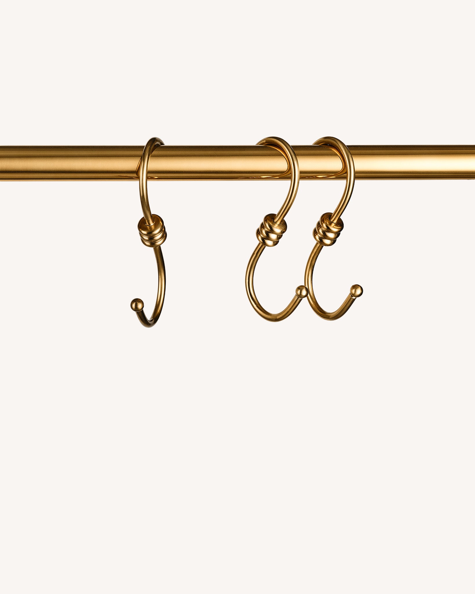 Tay S-Hook Set, Aged Brass