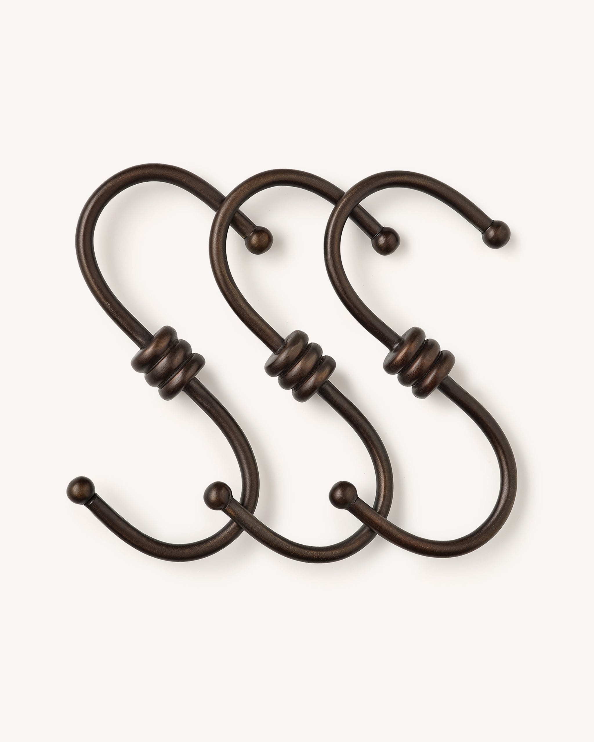 Tay S-Hook Set, Blackened Bronze