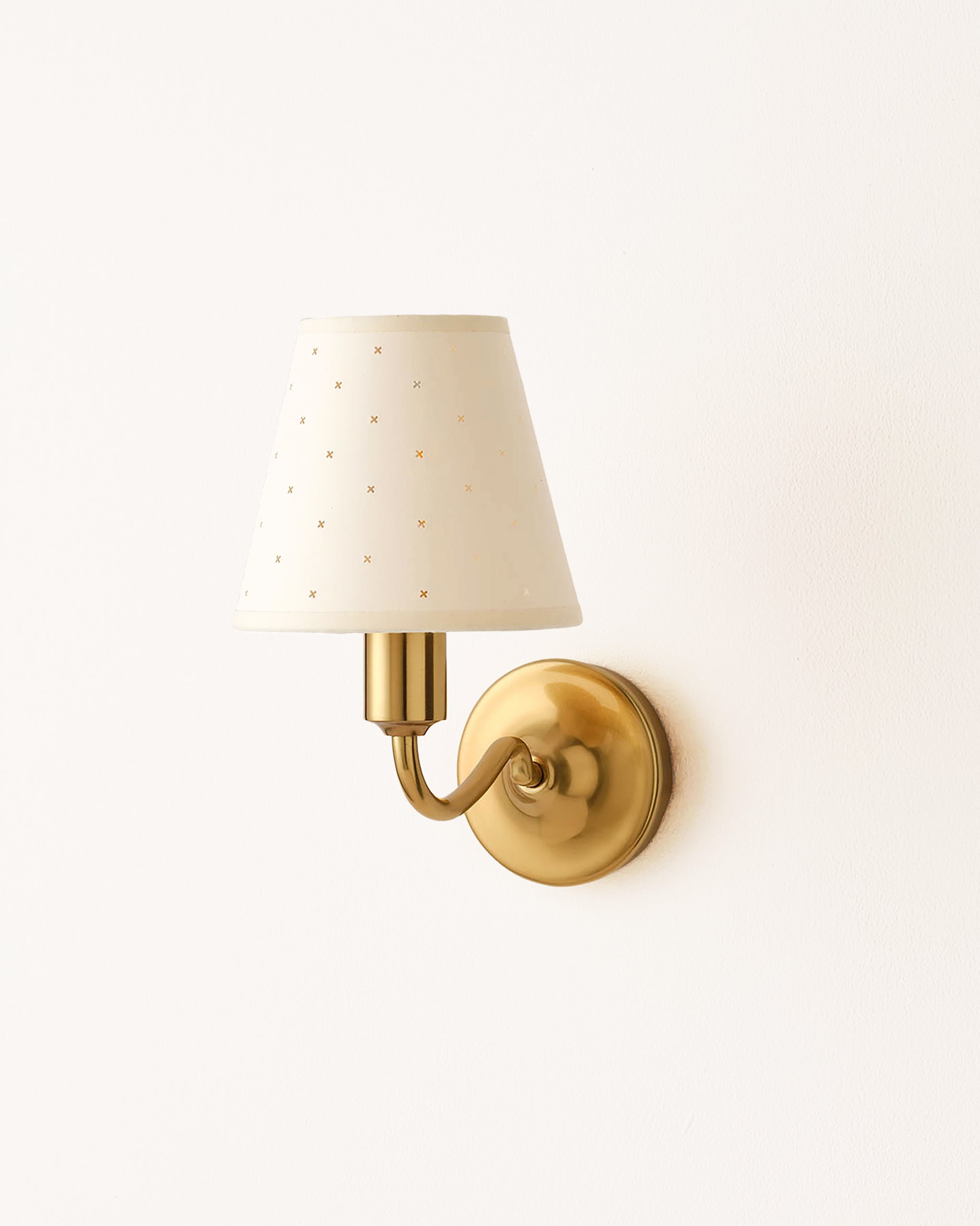 Wall Light, Aged Brass