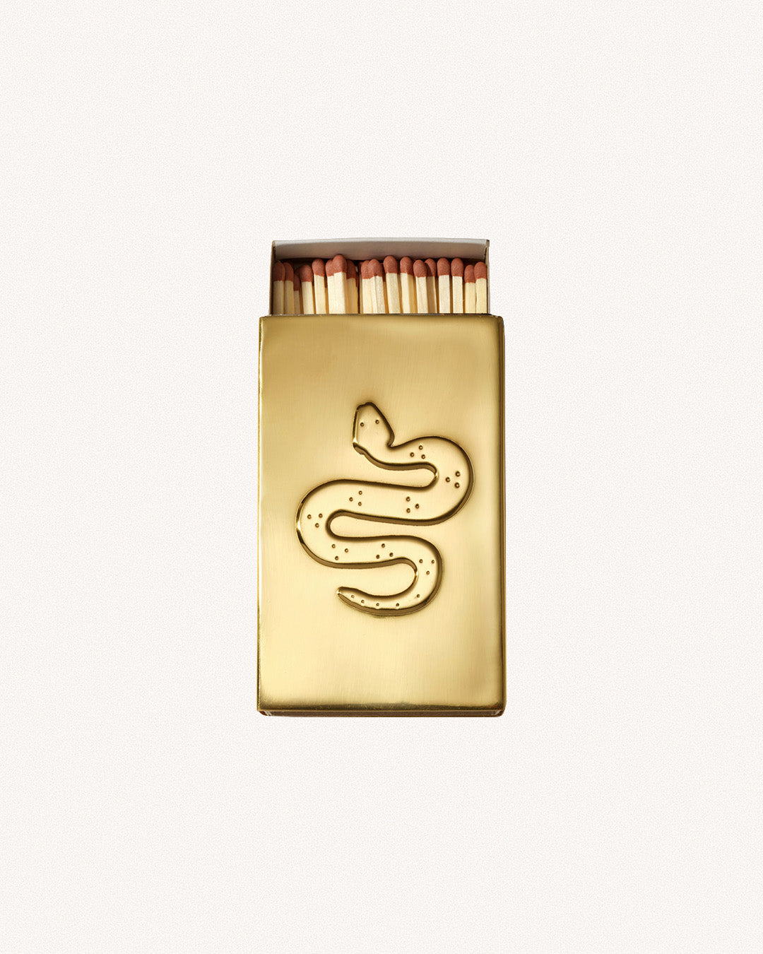 Serpent Matchbox Sleeve, Brass, US