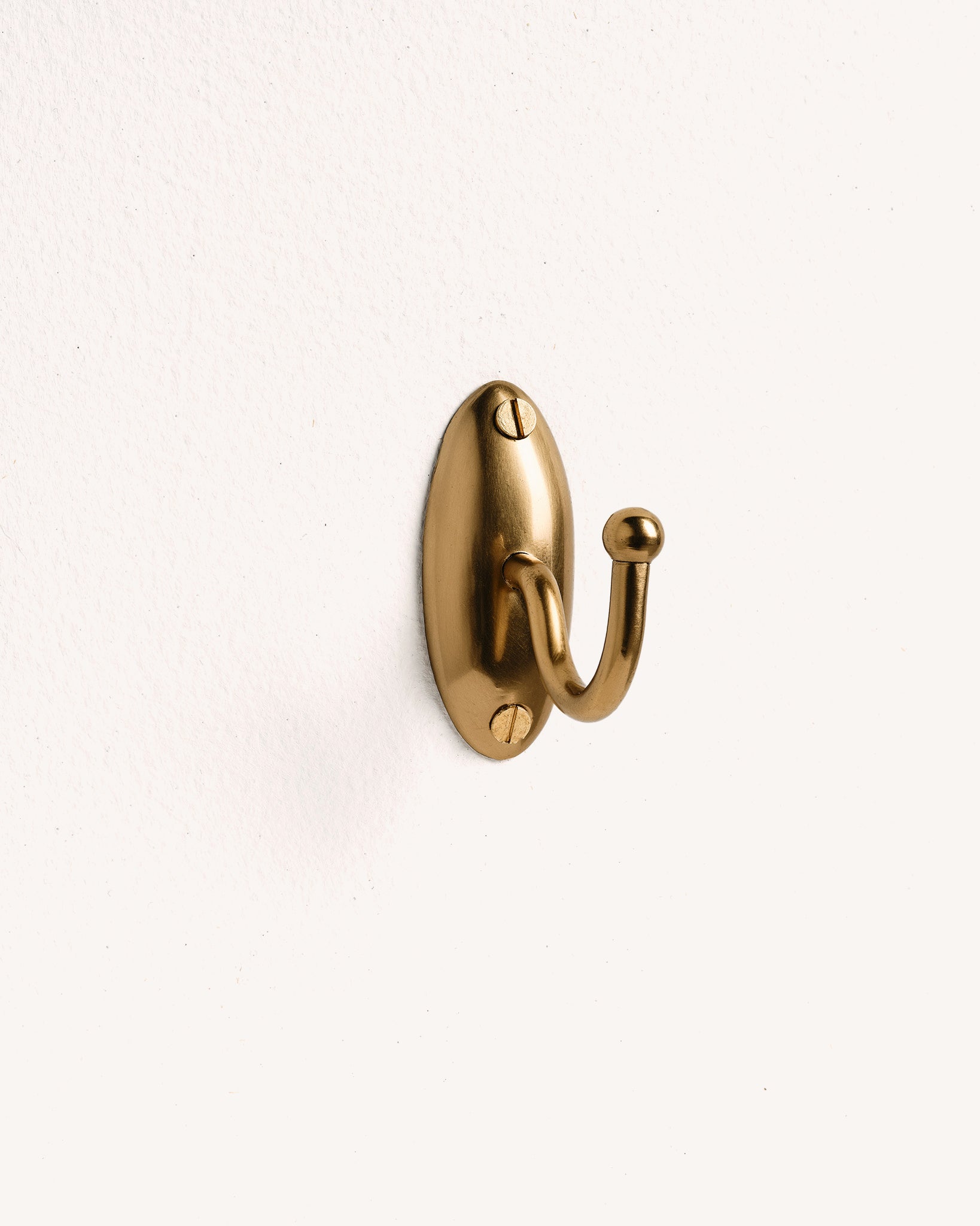 Tay Single Hook, Aged Brass