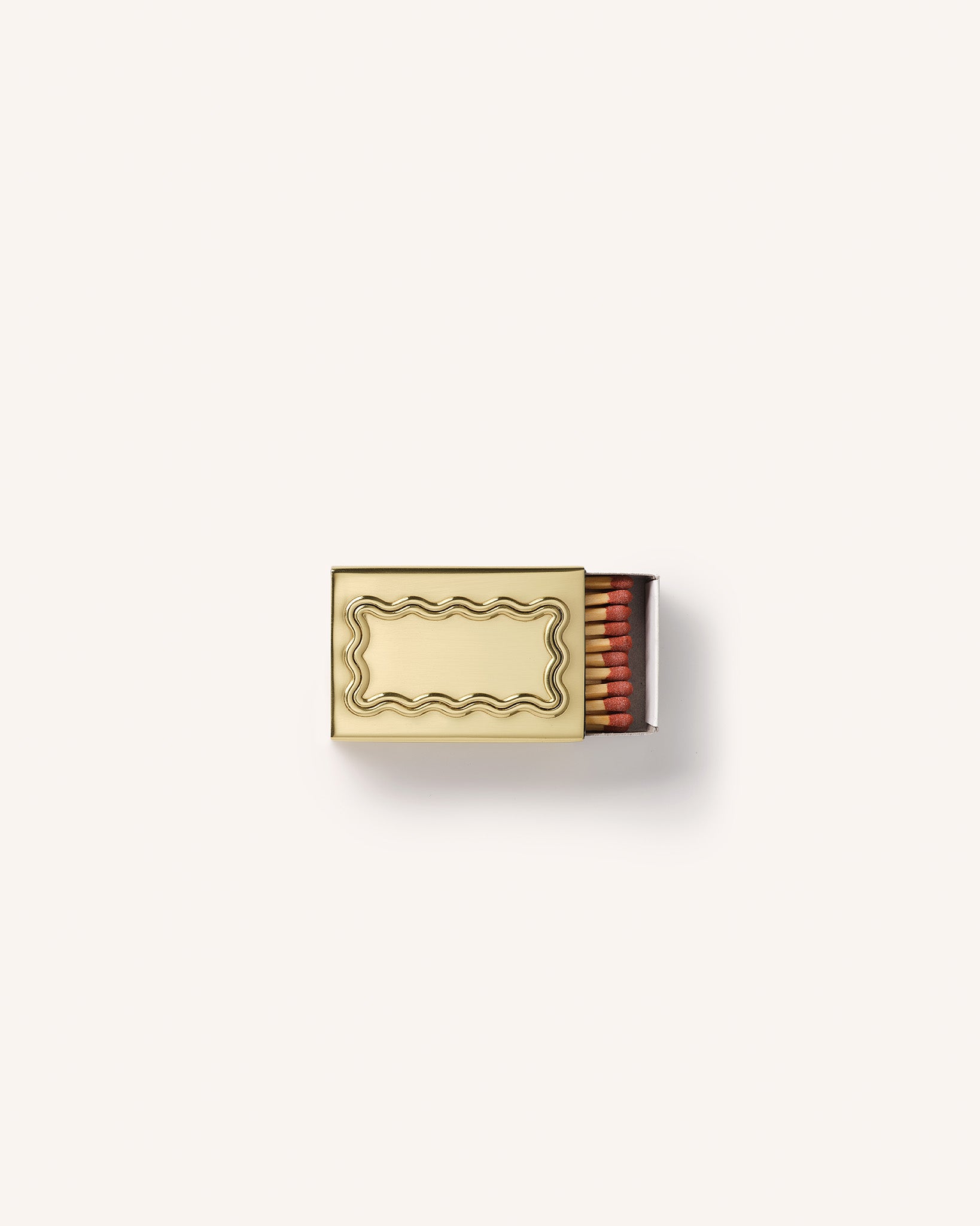 Wave Matchbox Sleeve, Brass, Mini
