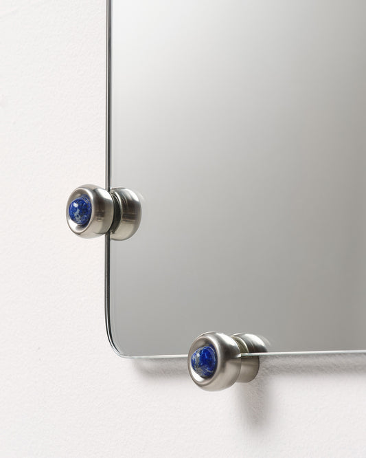 Mirror with Jewel Studs, Nickel