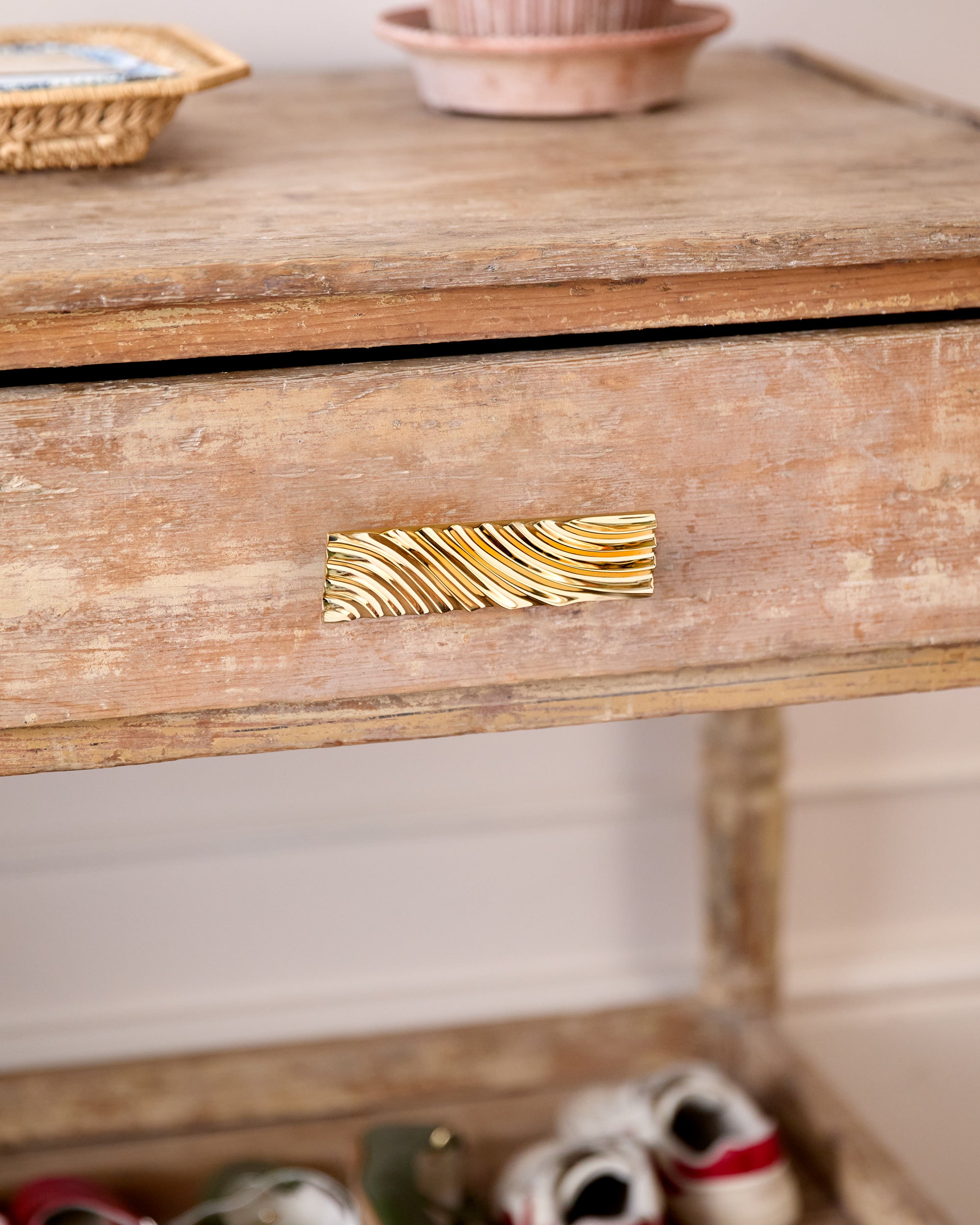 Medano Handle, Polished Brass
