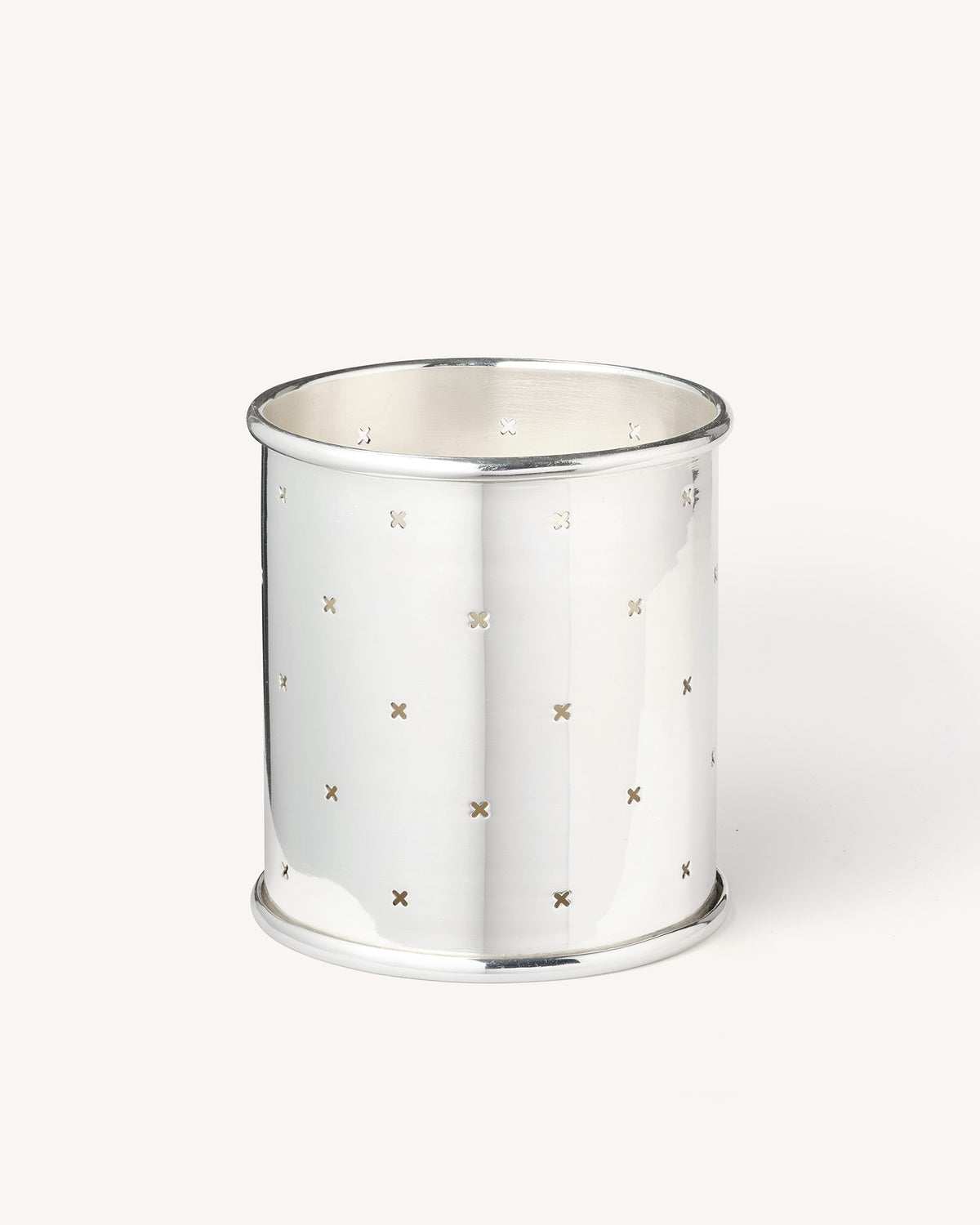Pinhole Candle Sleeve, Silver