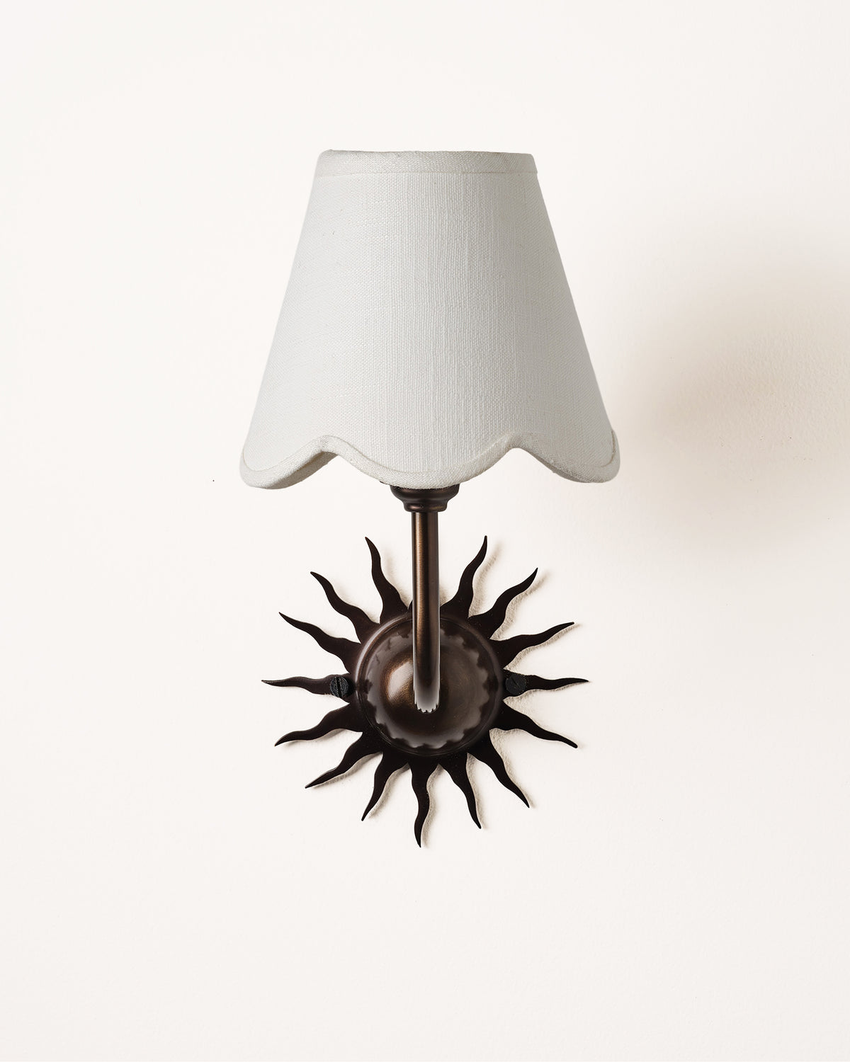 Sunburst Wall Light, Blackened Bronze