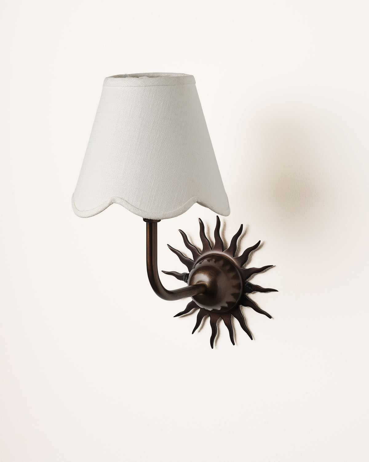 Sunburst Wall Light, Blackened Bronze