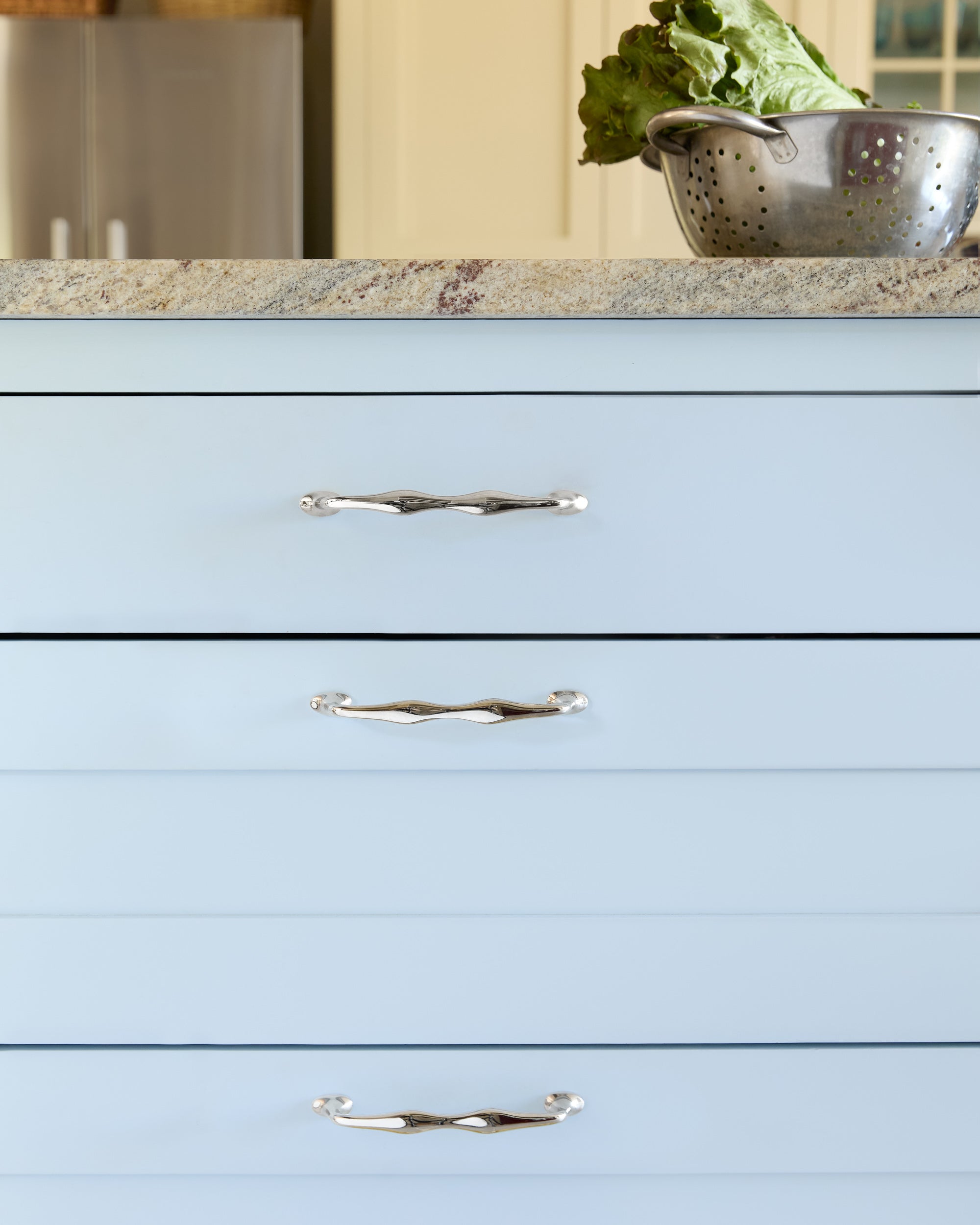 Wave Handle, Polished Nickel