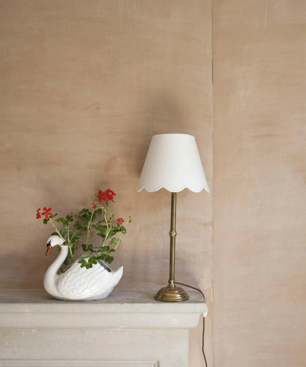 Fabric Scallop Lampshade, Small